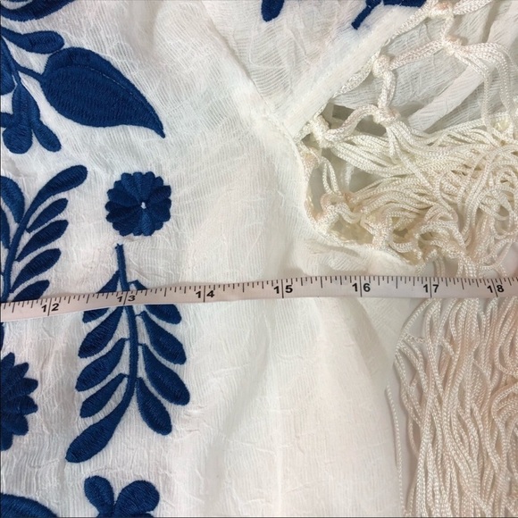 Show Me Your Mumu Fringe Embroidered Kimono XS - Picture 8 of 8